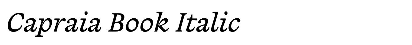 Capraia Book Italic